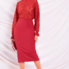 LACE PUFF SLEEVE TOP