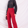 LACE PUFF SLEEVE TOP